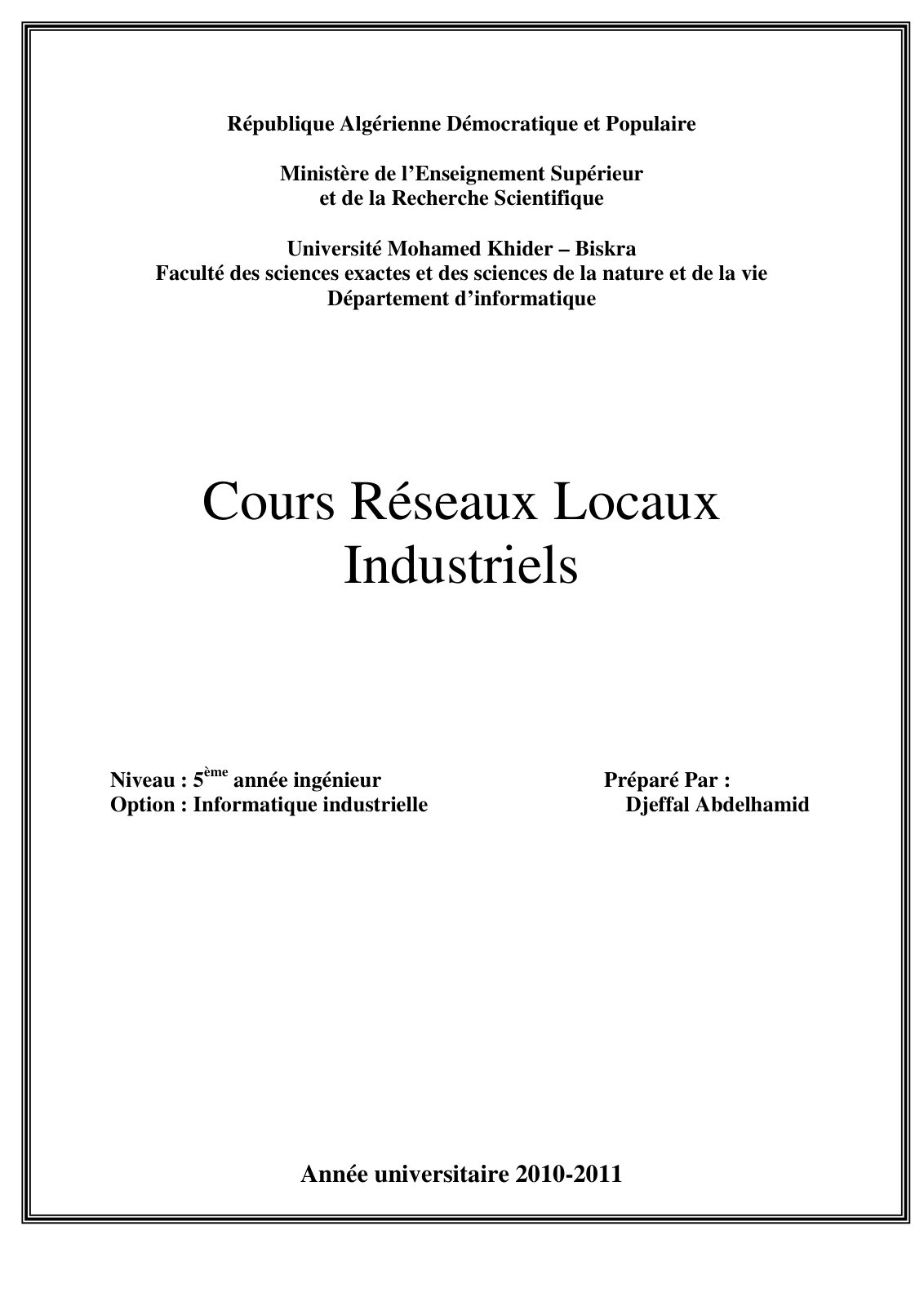 First page of polycope rli 10