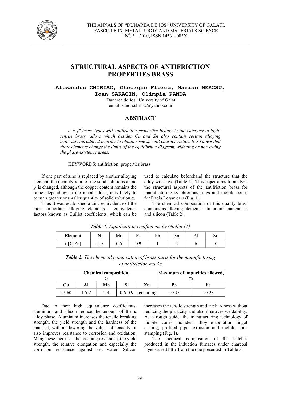 First page of Structural Aspects of Antifriction Prope