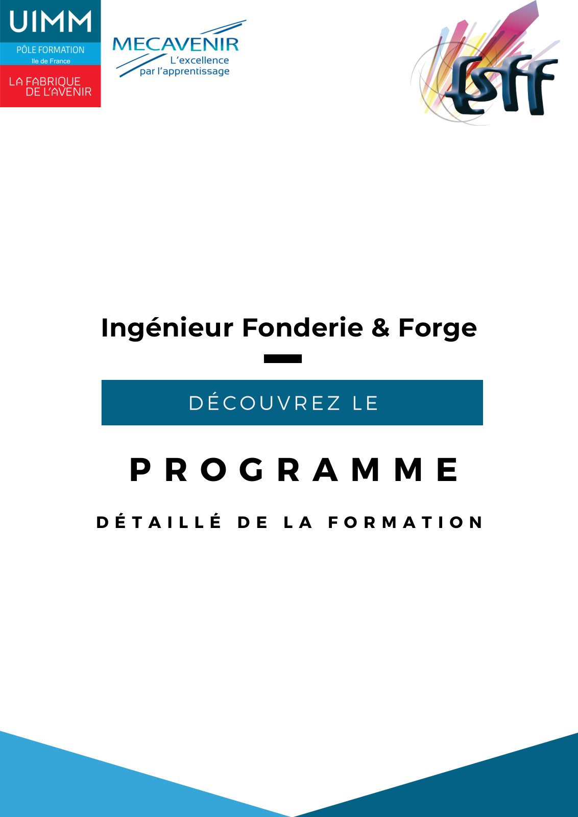 First page of Programme detaille ESFF