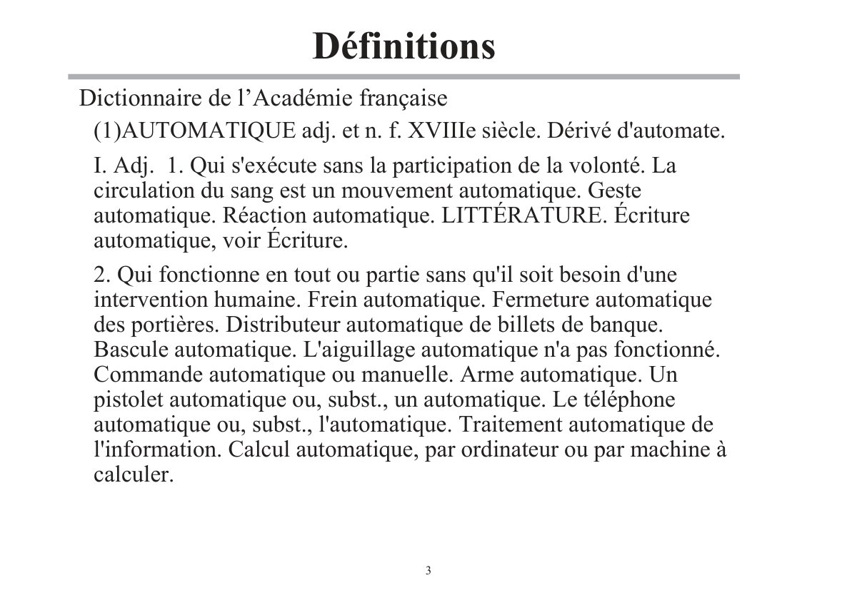 First page of II.1. Définitions de concepts de base & II.2. Circonscription du cadre du cours (Hypothèses)