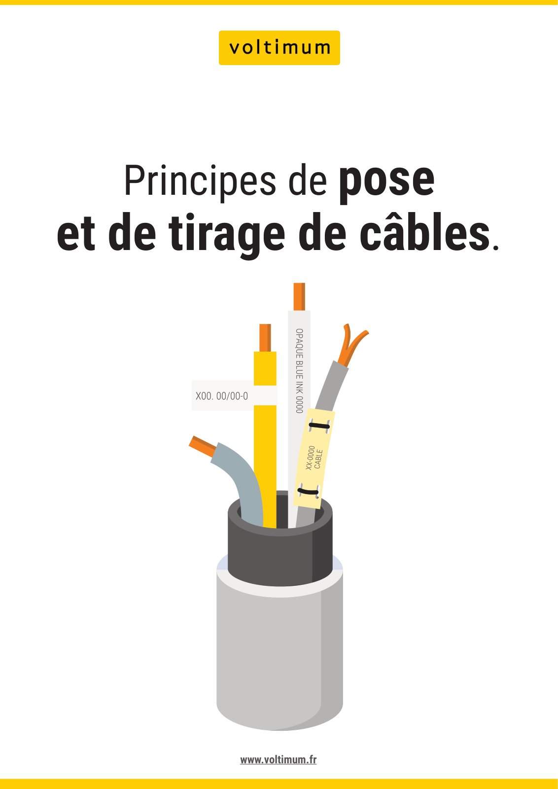 First page of principes pose tirage cables
