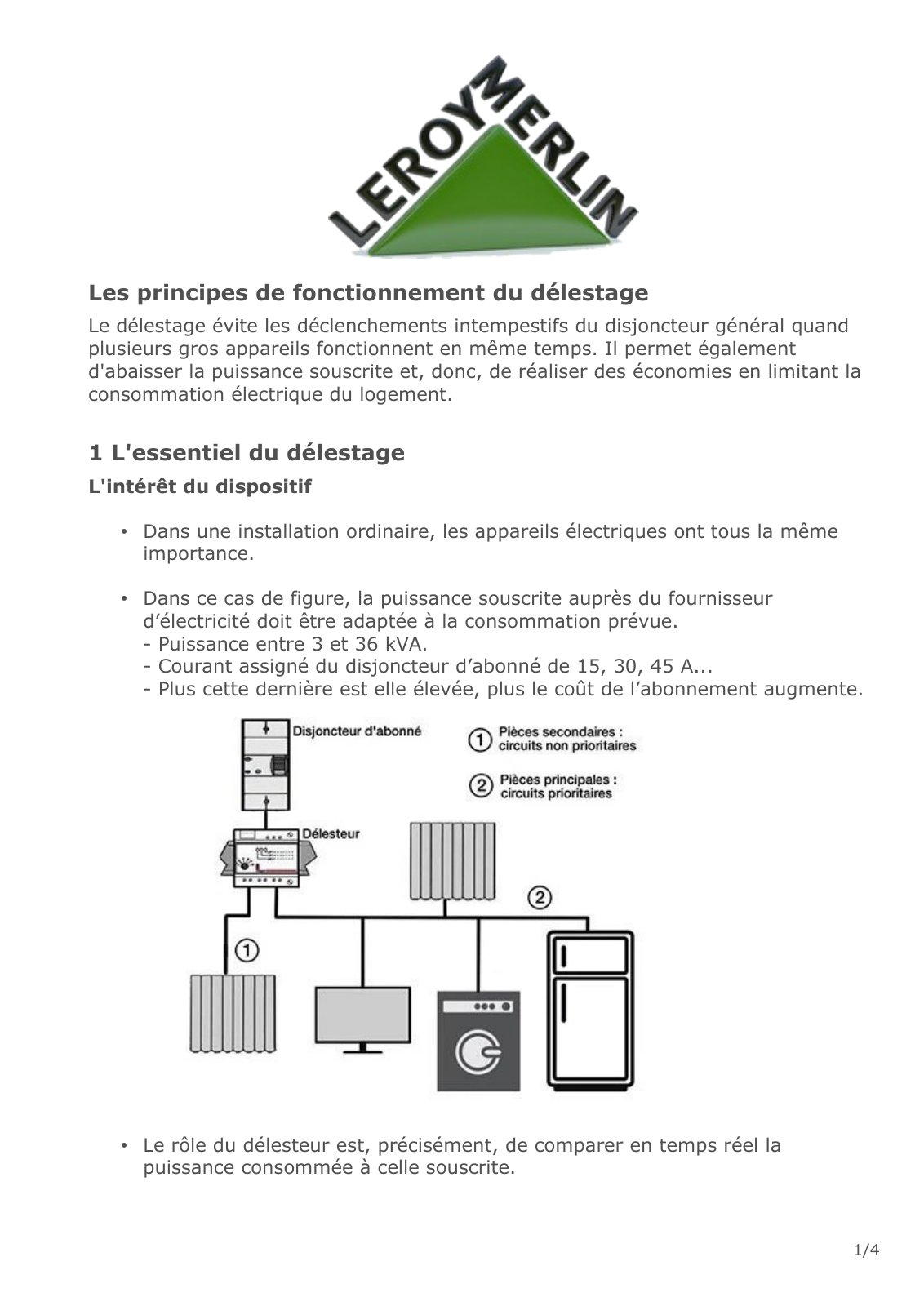 First page of principes delestage