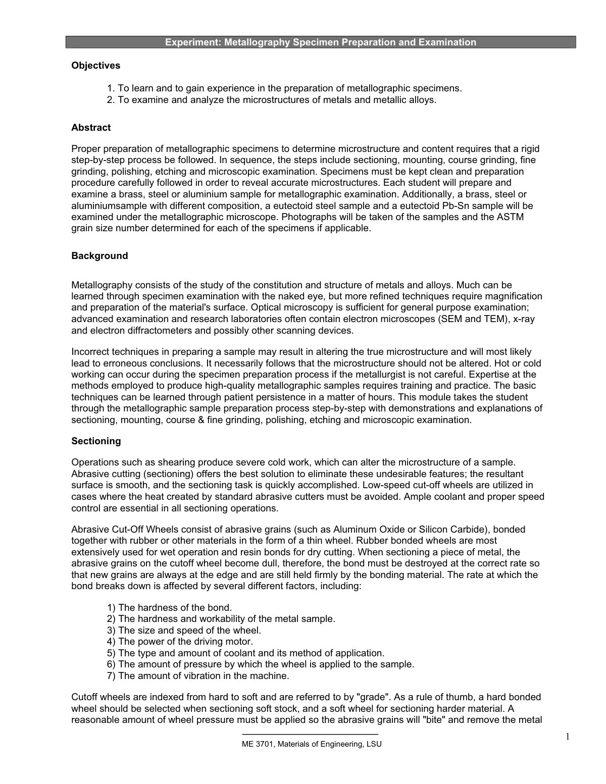First page of Microsoft Word - metallography.