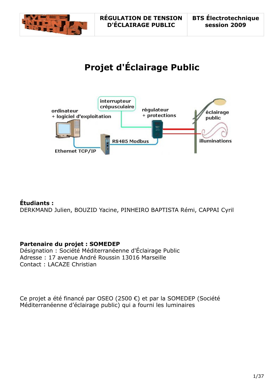 First page of dossier lubio