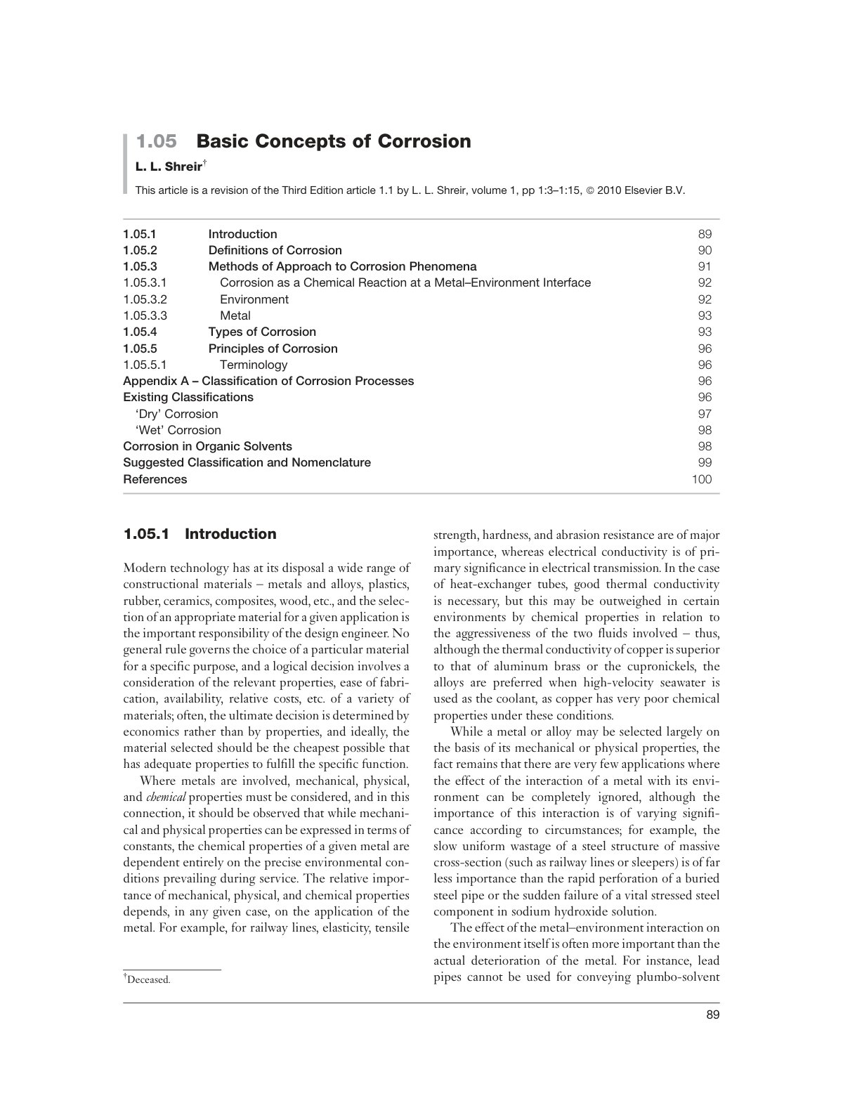First page of Basic Concepts of Corrosion