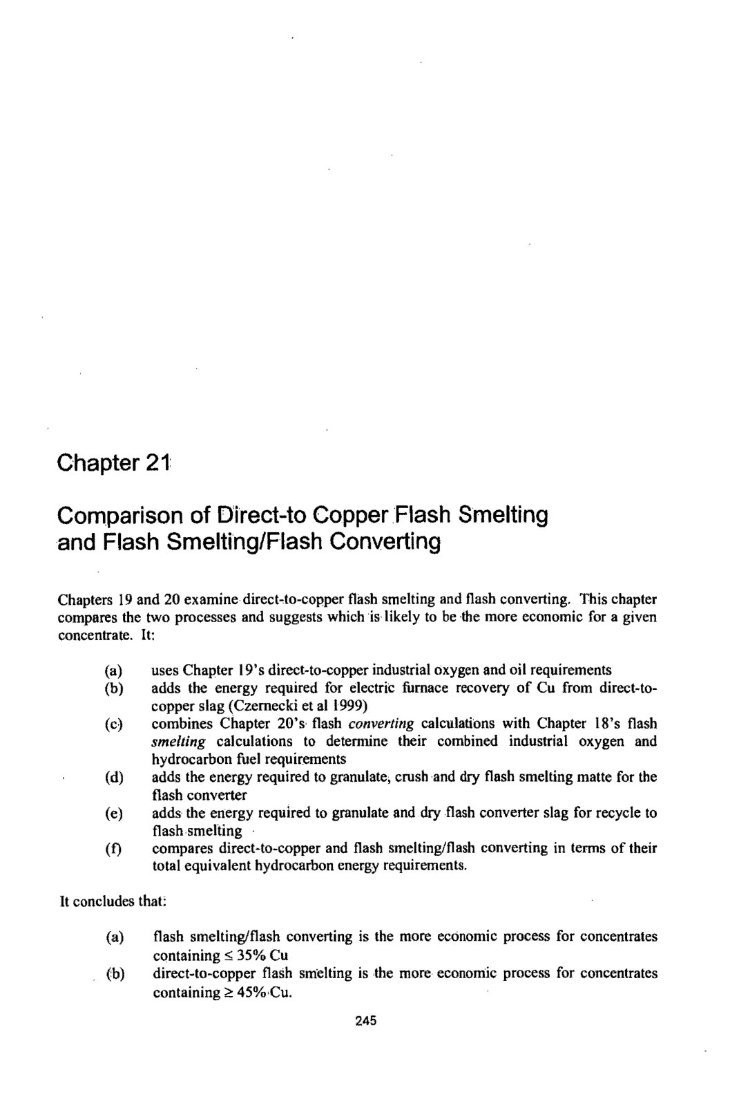First page of Comparison of Direct-to Copper Flash Smelting and Flash Smelting/Flash Converting