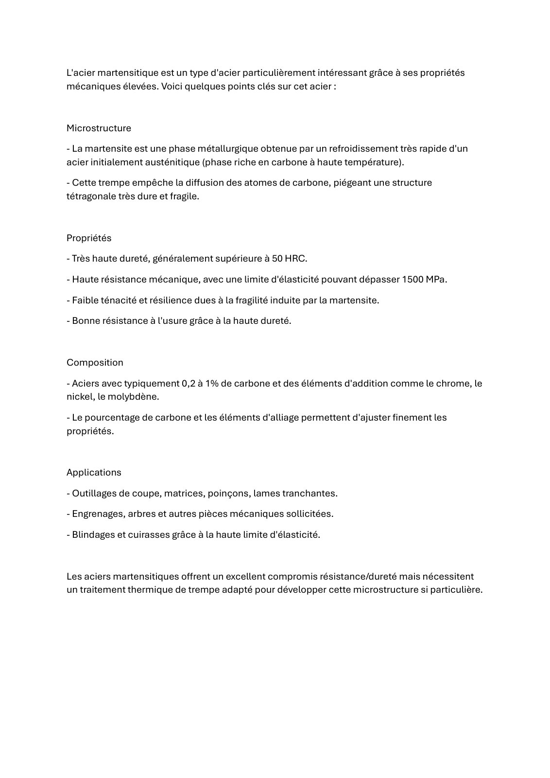 First page of Les aciers inoxydables   Général