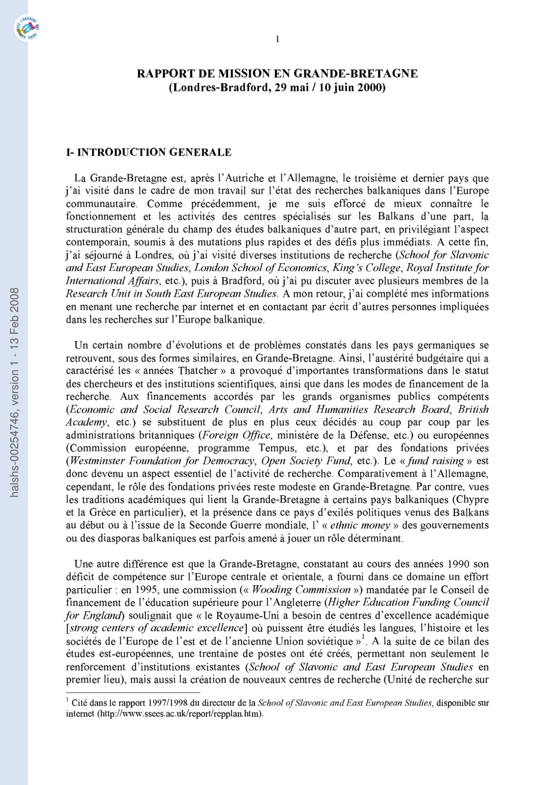 First page of ...