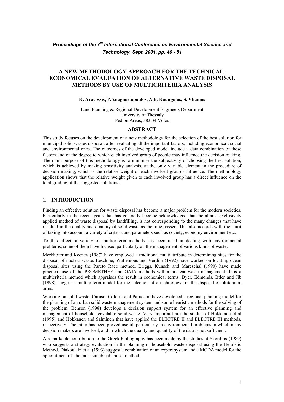 First page of A new methodology approach for the techn
