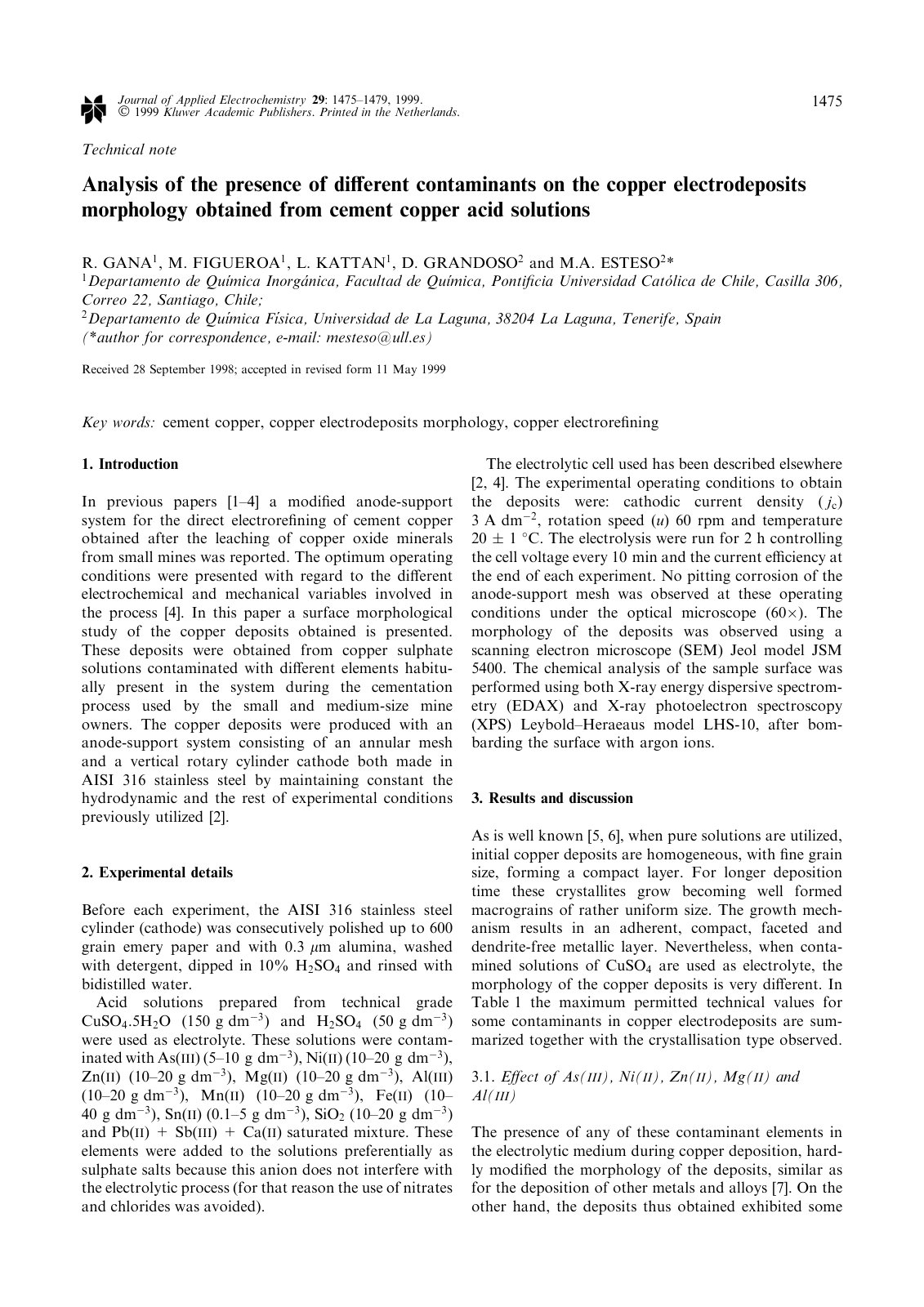 First page of Extracting metadata from academic documents