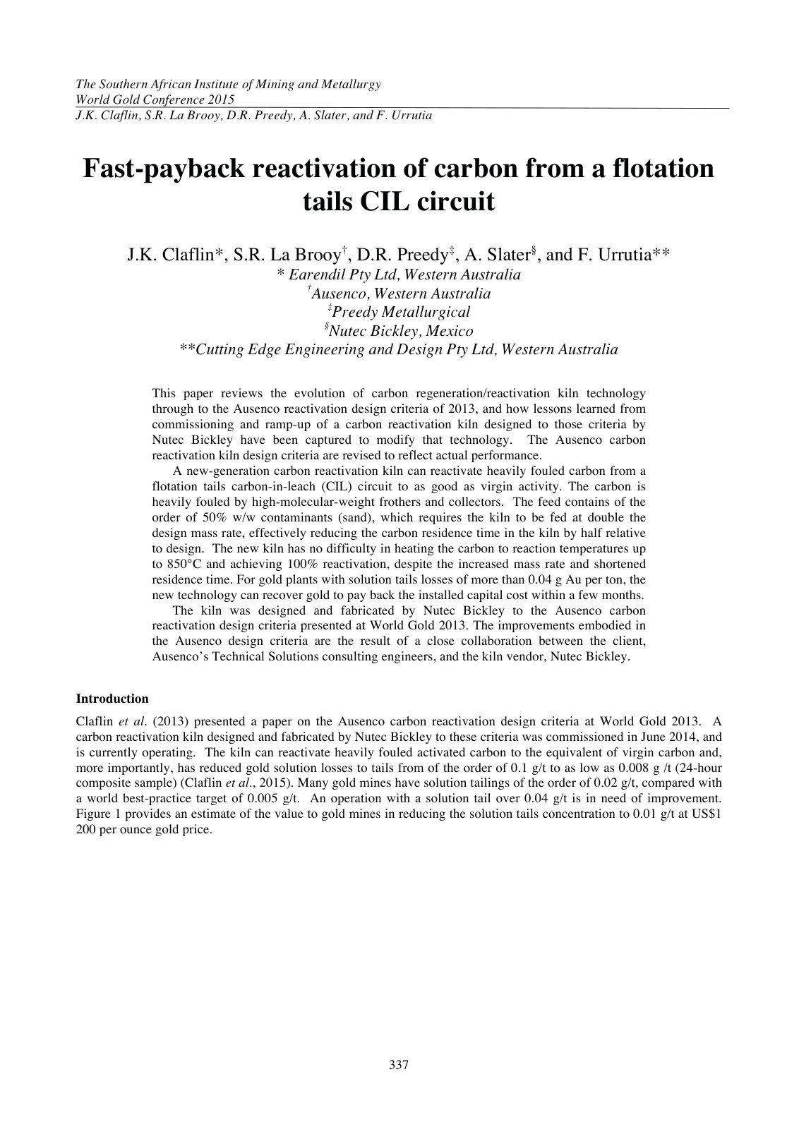First page of 337 348 WG39 Claflin