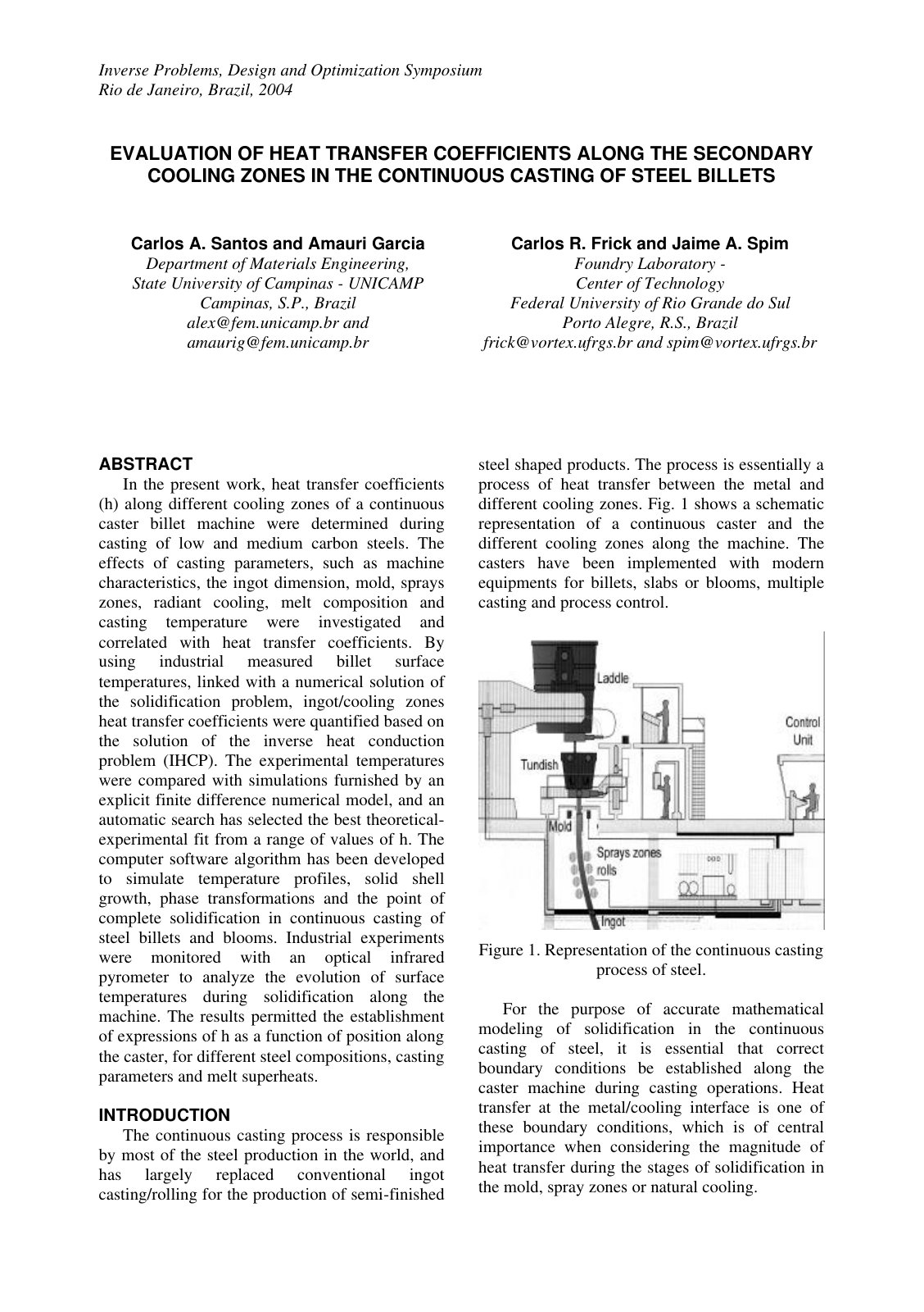 First page of Evaluation of heat transfer coefficients