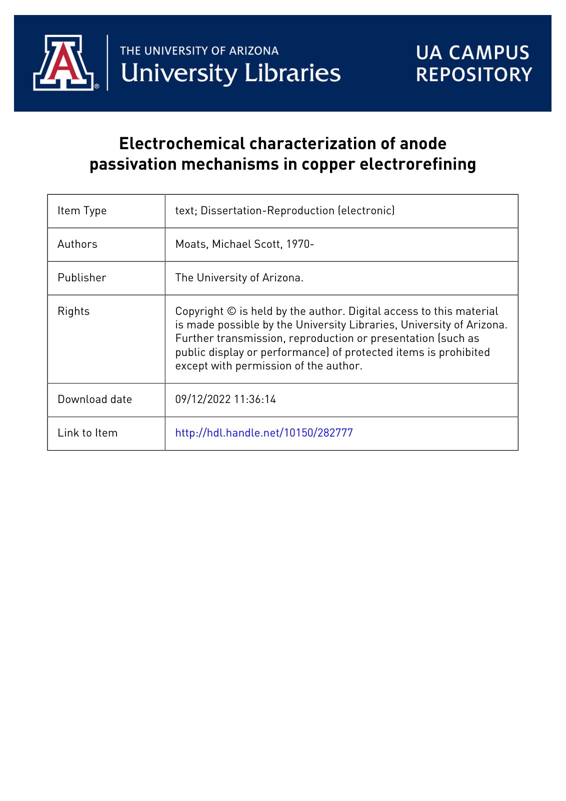 First page of Electrochemical characterization of anod