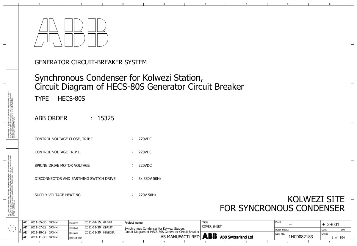 First page of 1hc0082183 en 