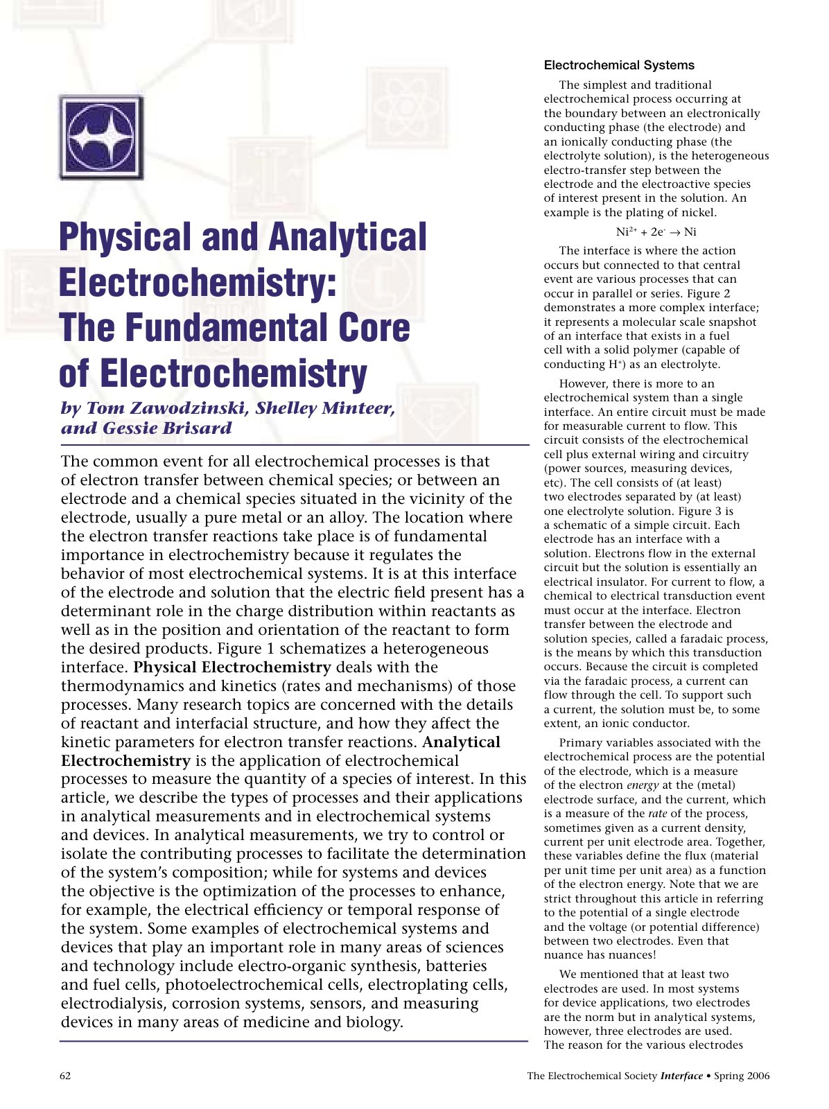 First page of Physical and Analytical Electrochemistry
