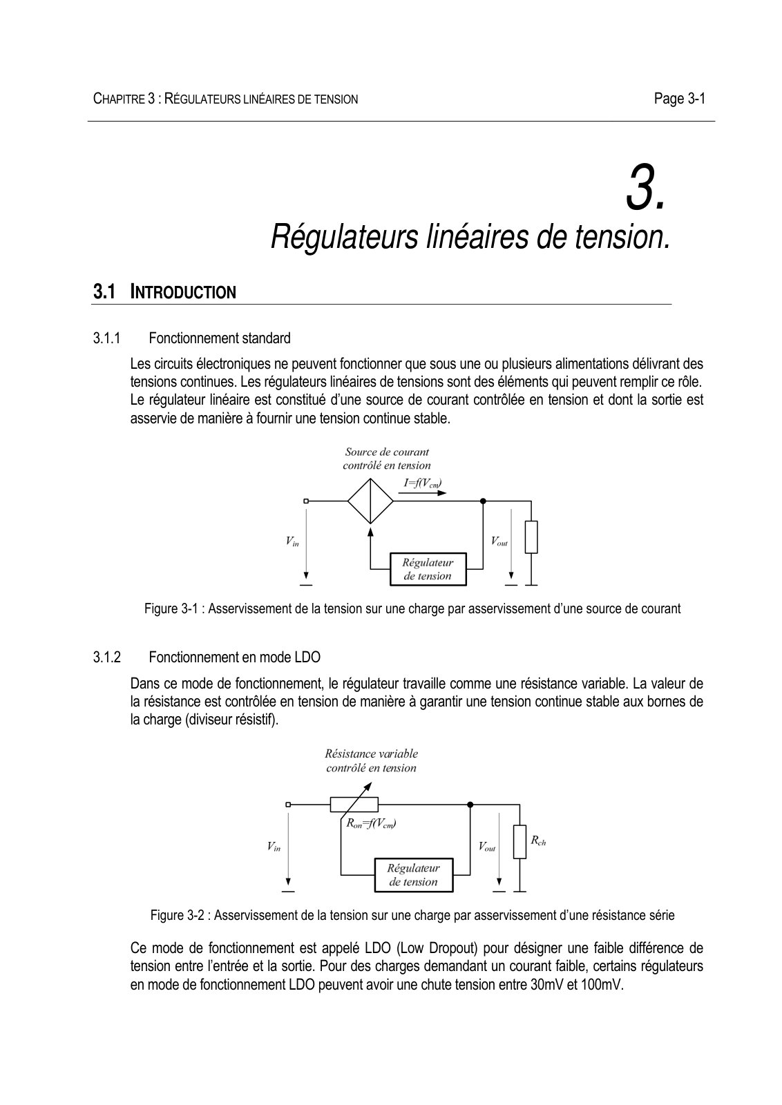 First page of regulateurs lineaires