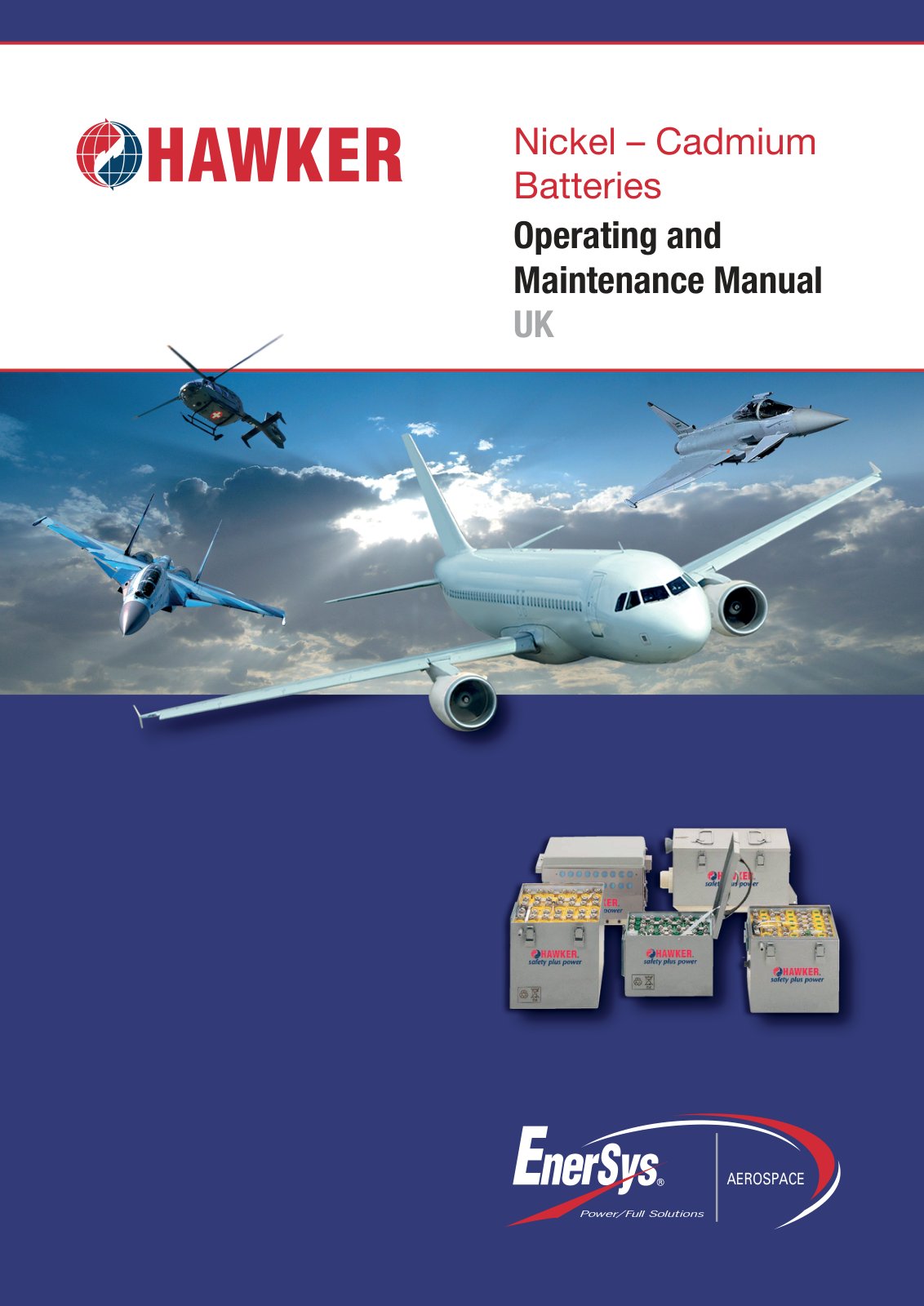 First page of enersys ni cad aircraft maint manual may 2013 version1 en