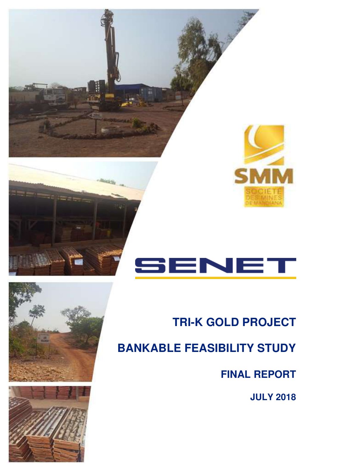 First page of Tri-K Gold Project Bankable Feasibility Study Final Report