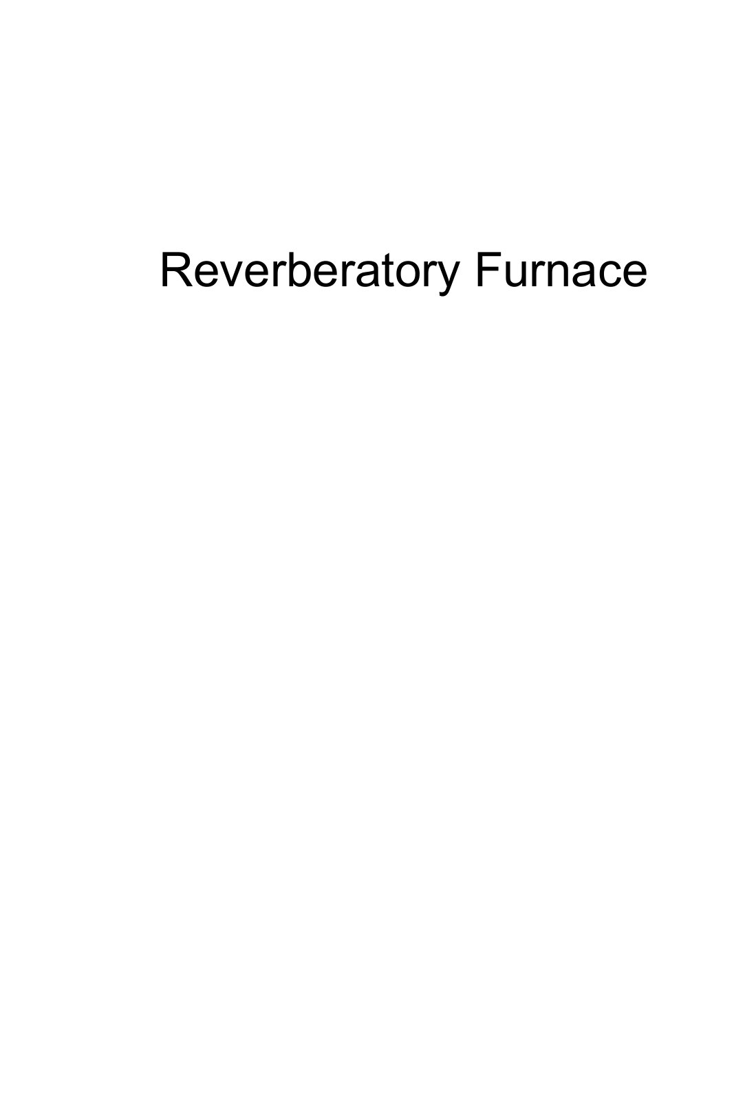 First page of Reverberatory Furnace