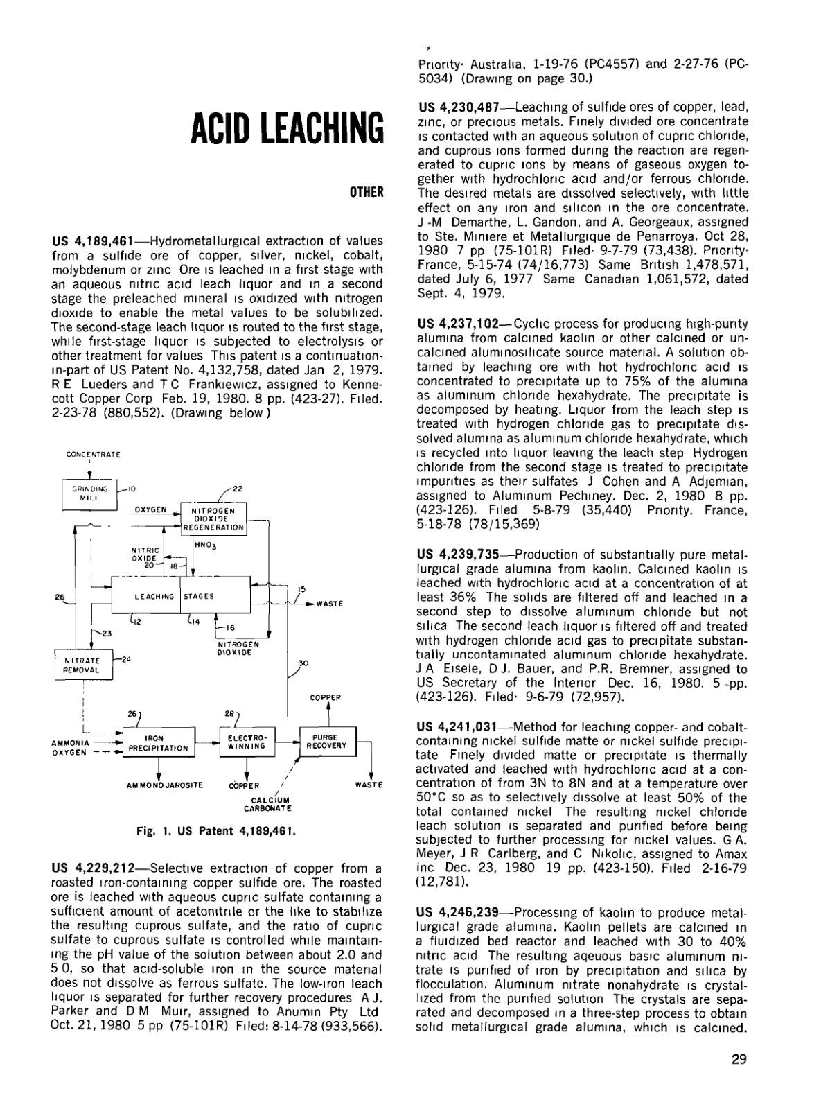 First page of ACID LEACHING
