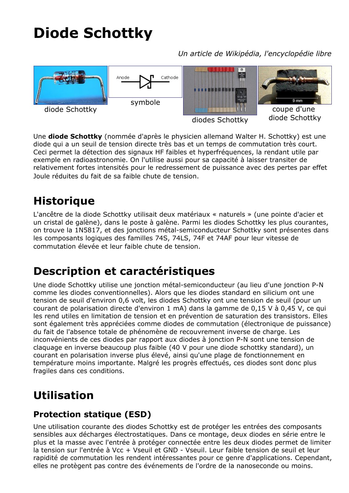 First page of schottky