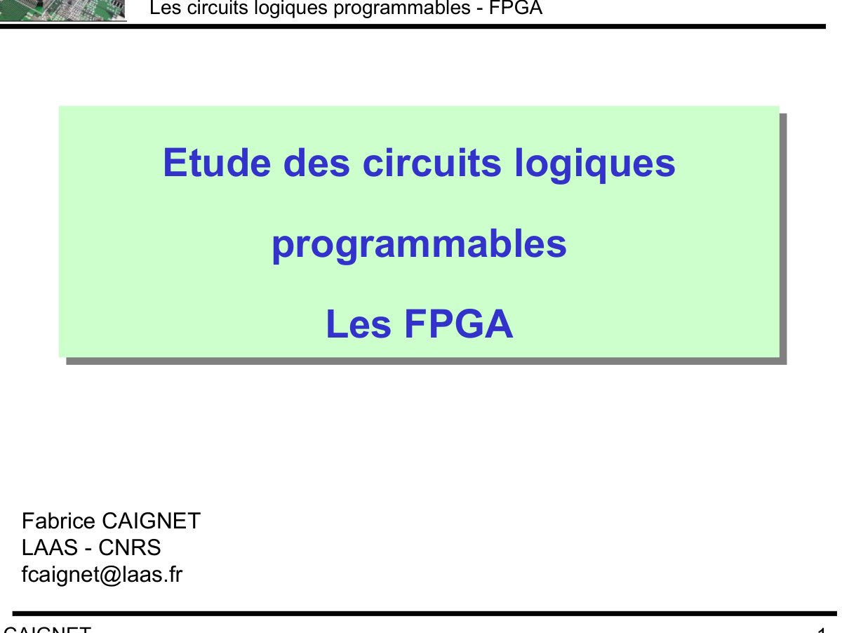 First page of fpga