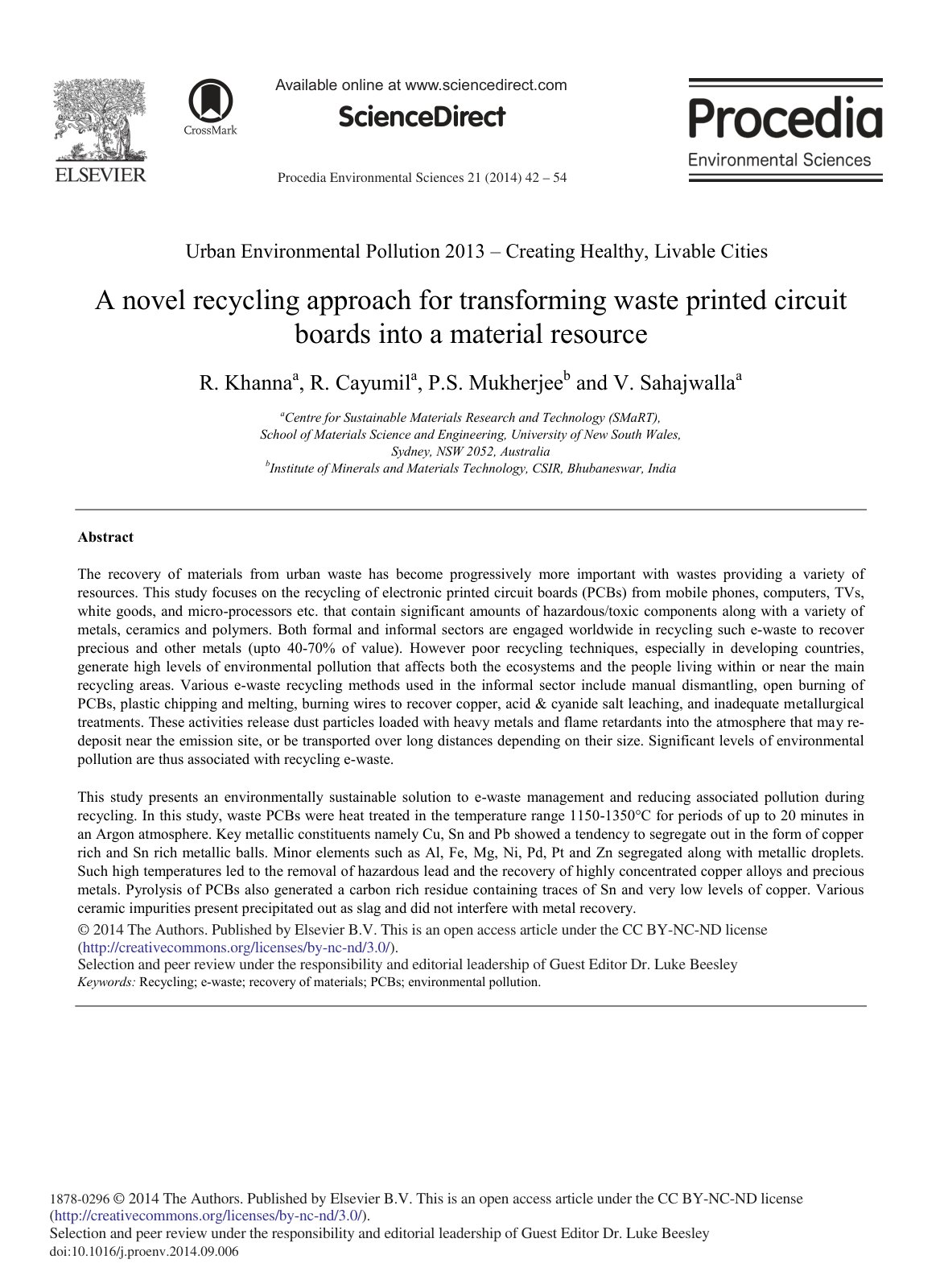 First page of A Novel Recycling Approach for Transform
