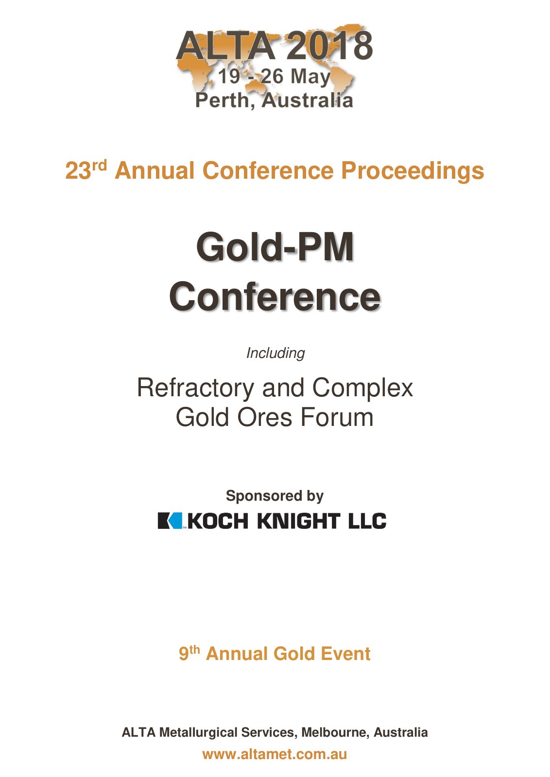 First page of ALTA 2018 GPM Proceedings