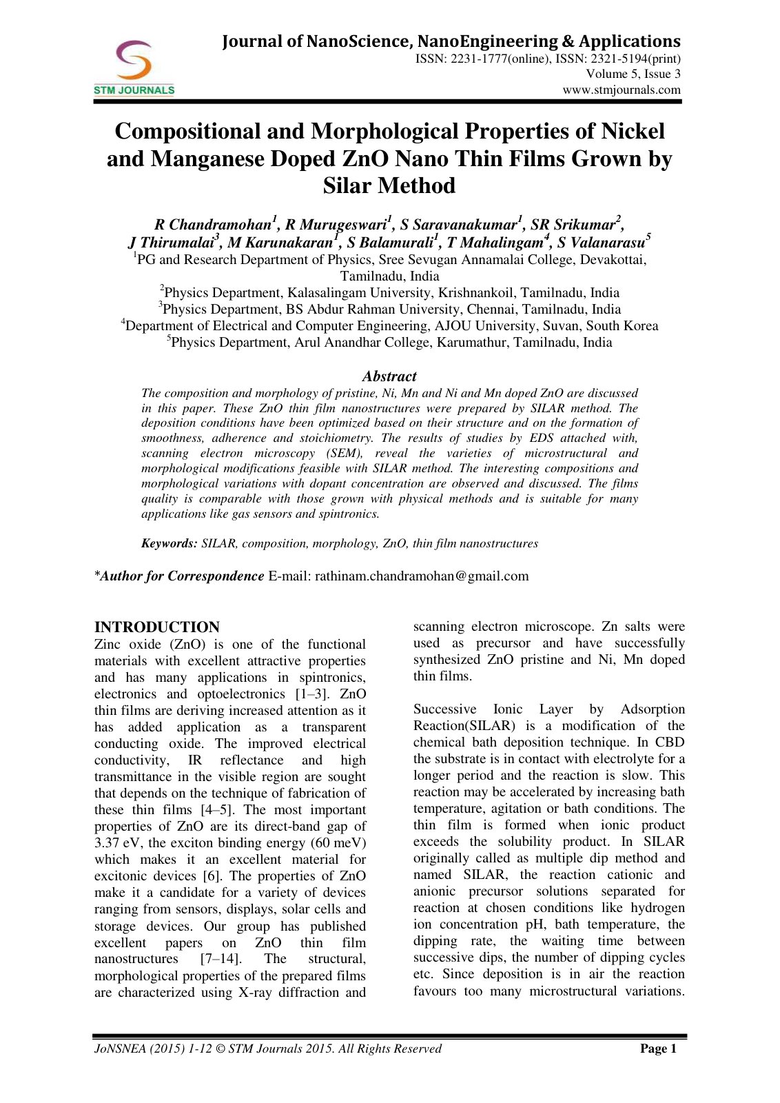 First page of Compositional and Morphological Properti