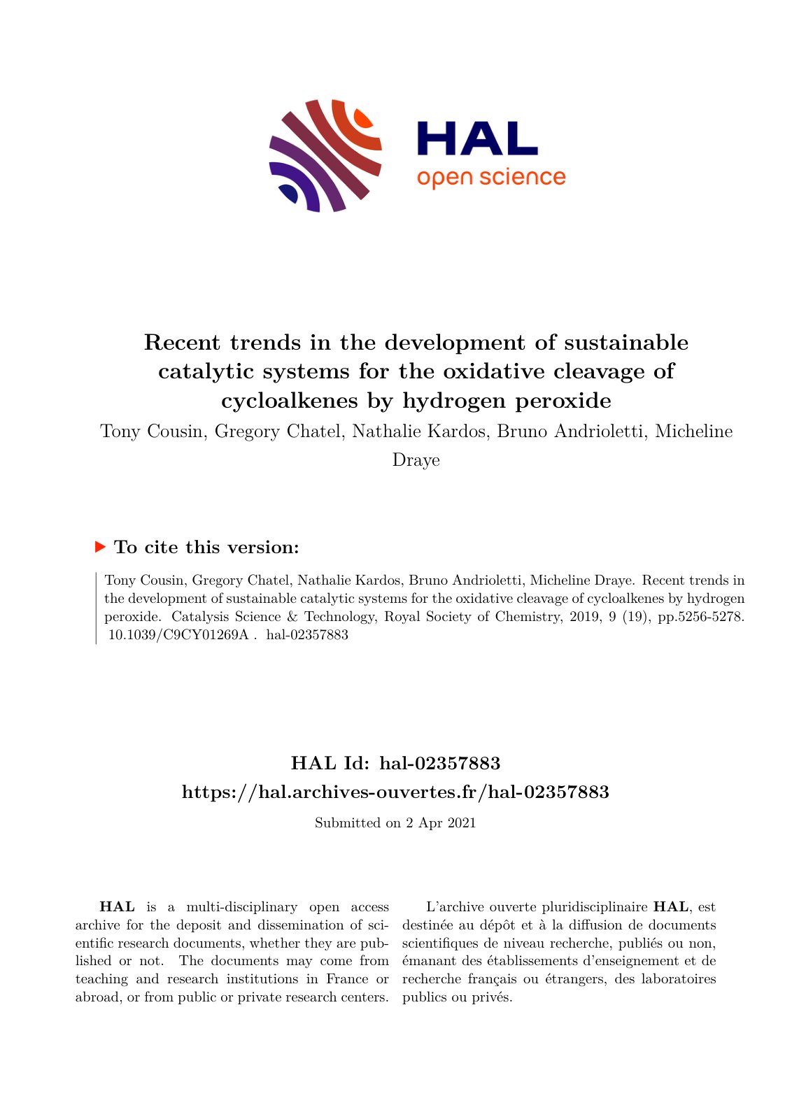 First page of Recent trends in the development of sust