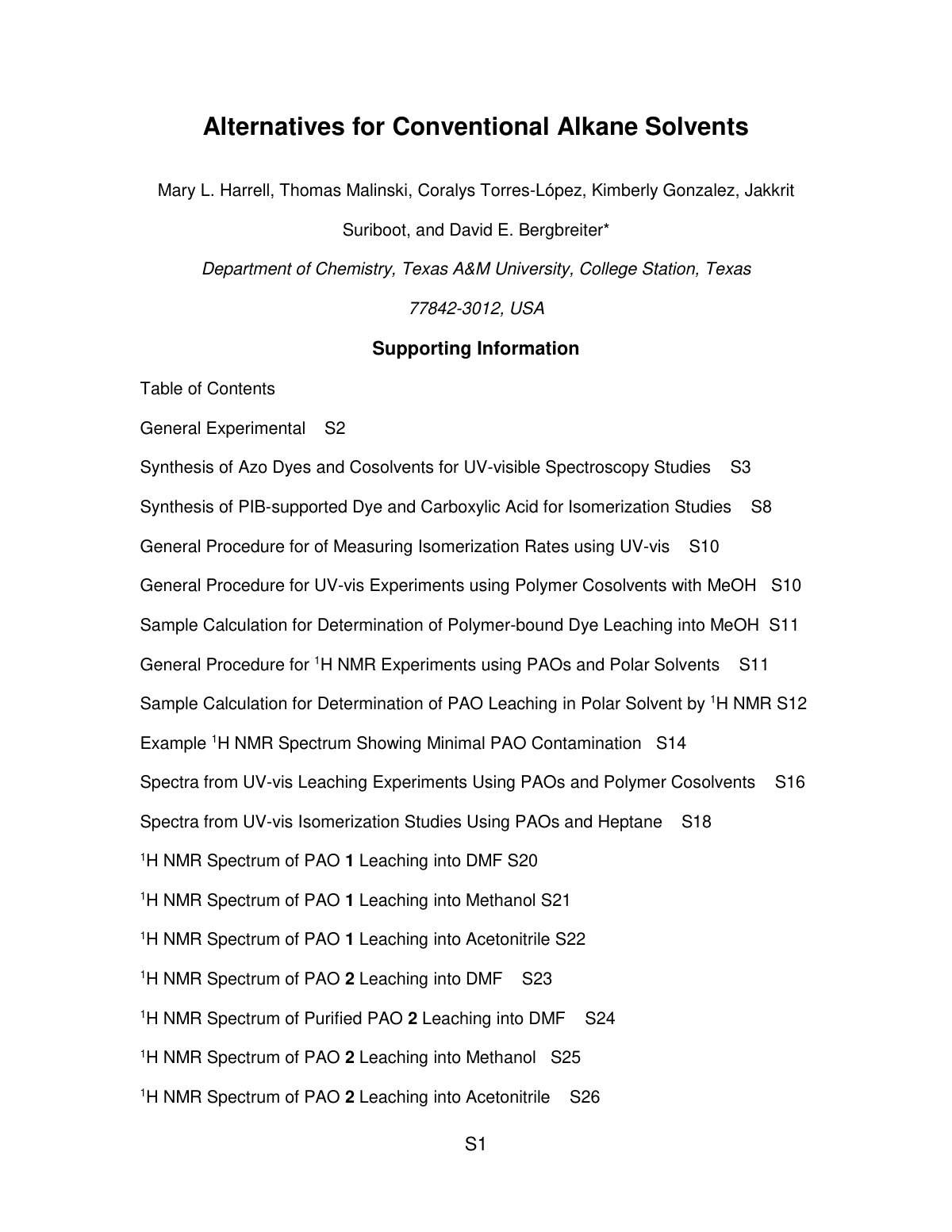 First page of Alternatives for Conventional Alkane Solvents