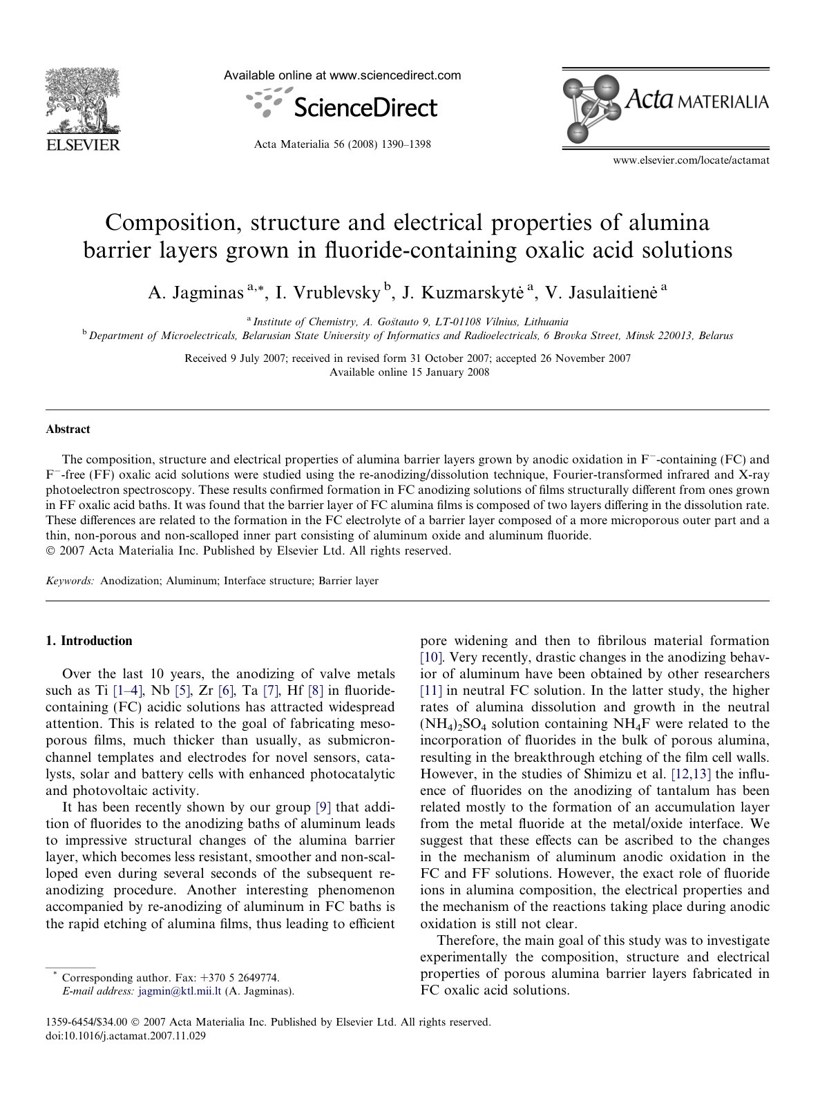 First page of Composition structure and electrical pro
