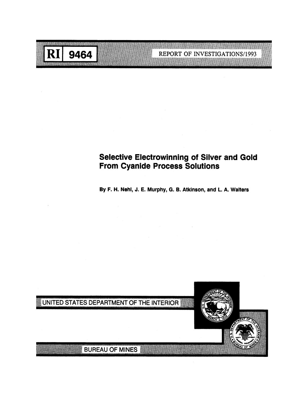 First page of ri9464