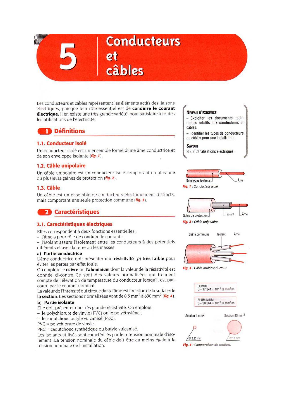 First page of conducteurs et cables