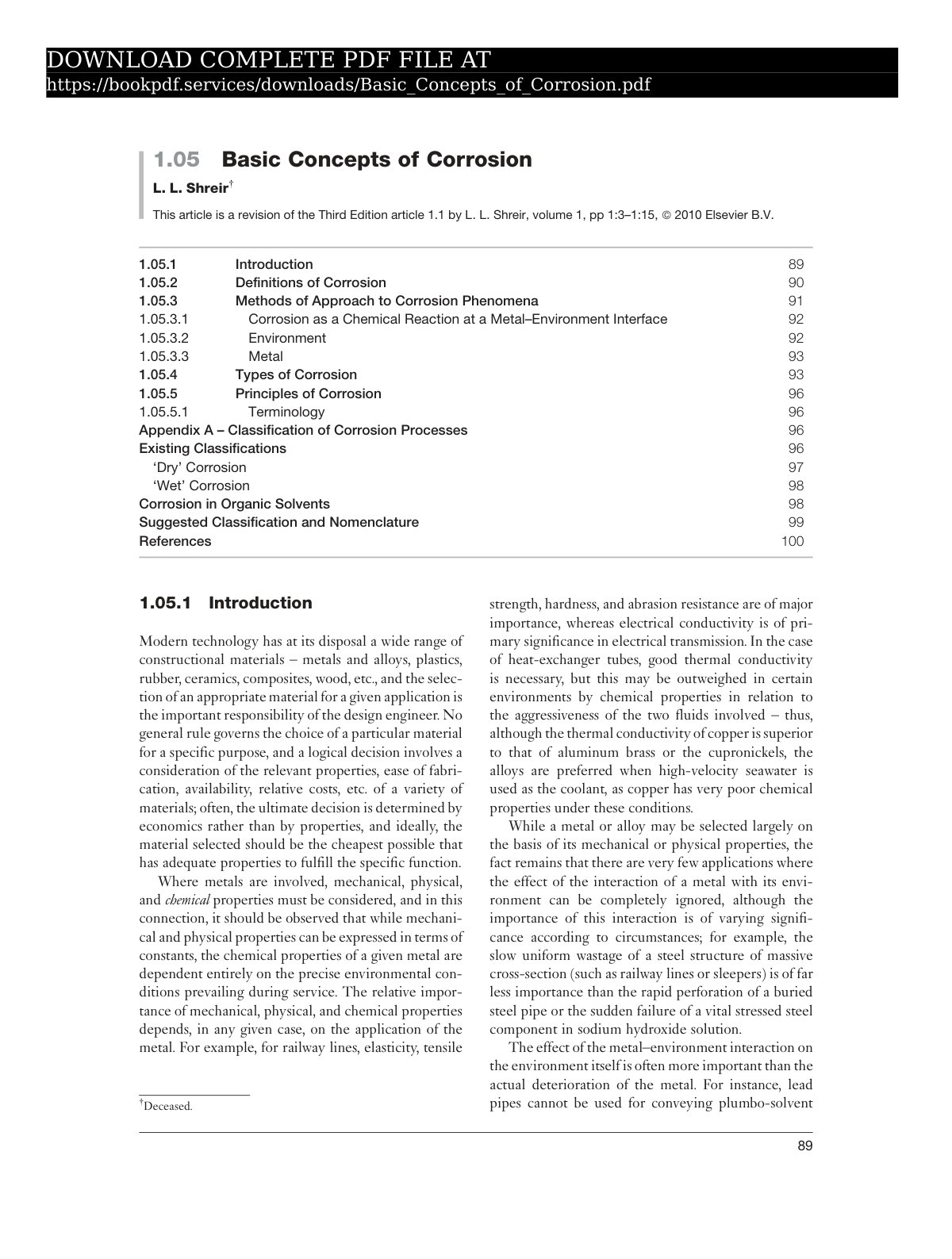 First page of basic concepts of corrosion pdf 4838188