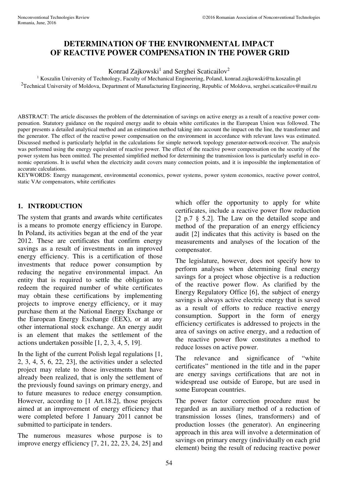 First page of DETERMINATION OF THE ENVIRONMENTAL IMPAC