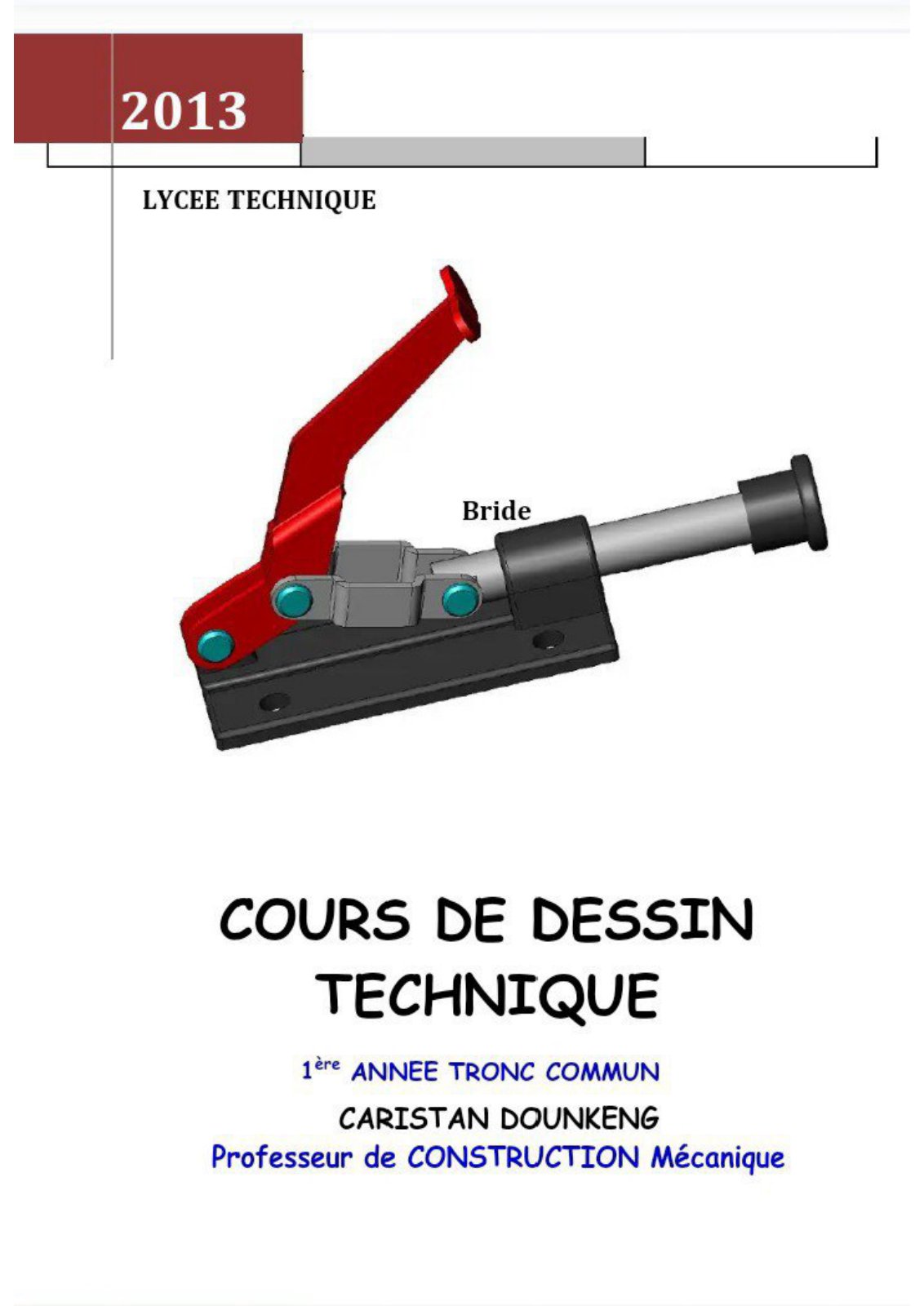 First page of DESSIN INDUSTRIEL II