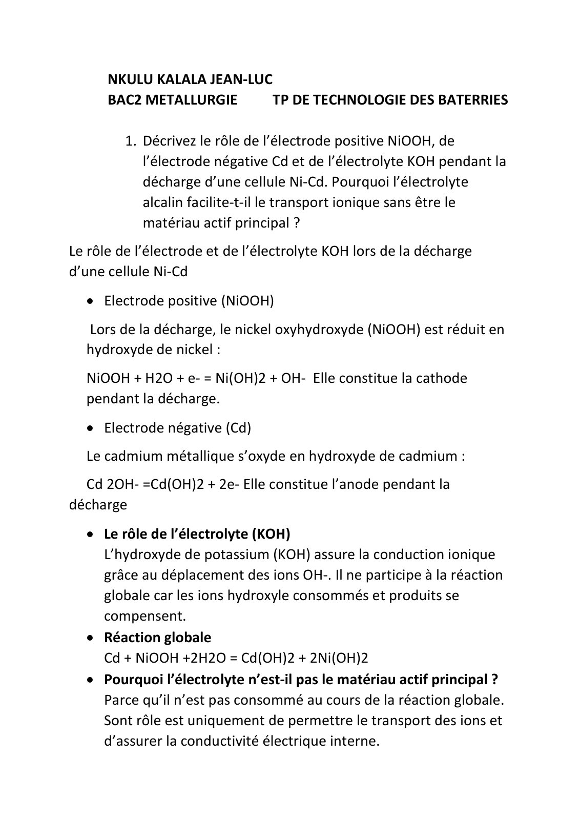 First page of NKULU KALALA JEAN