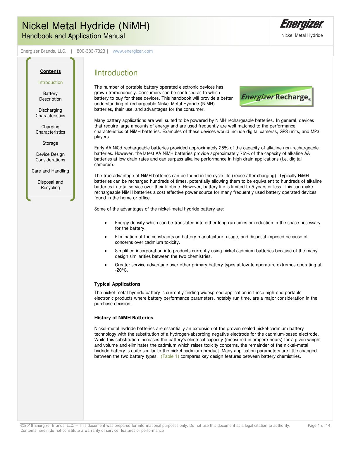 First page of nickelmetalhydride appman