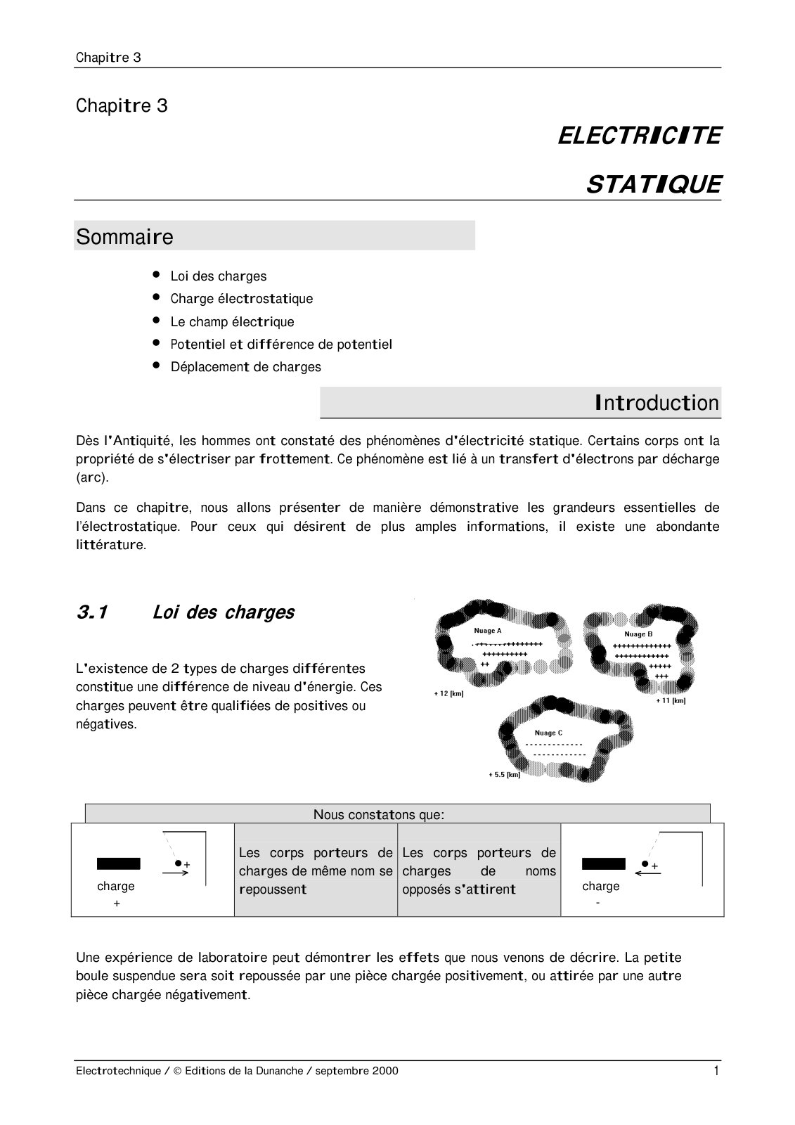 First page of statique