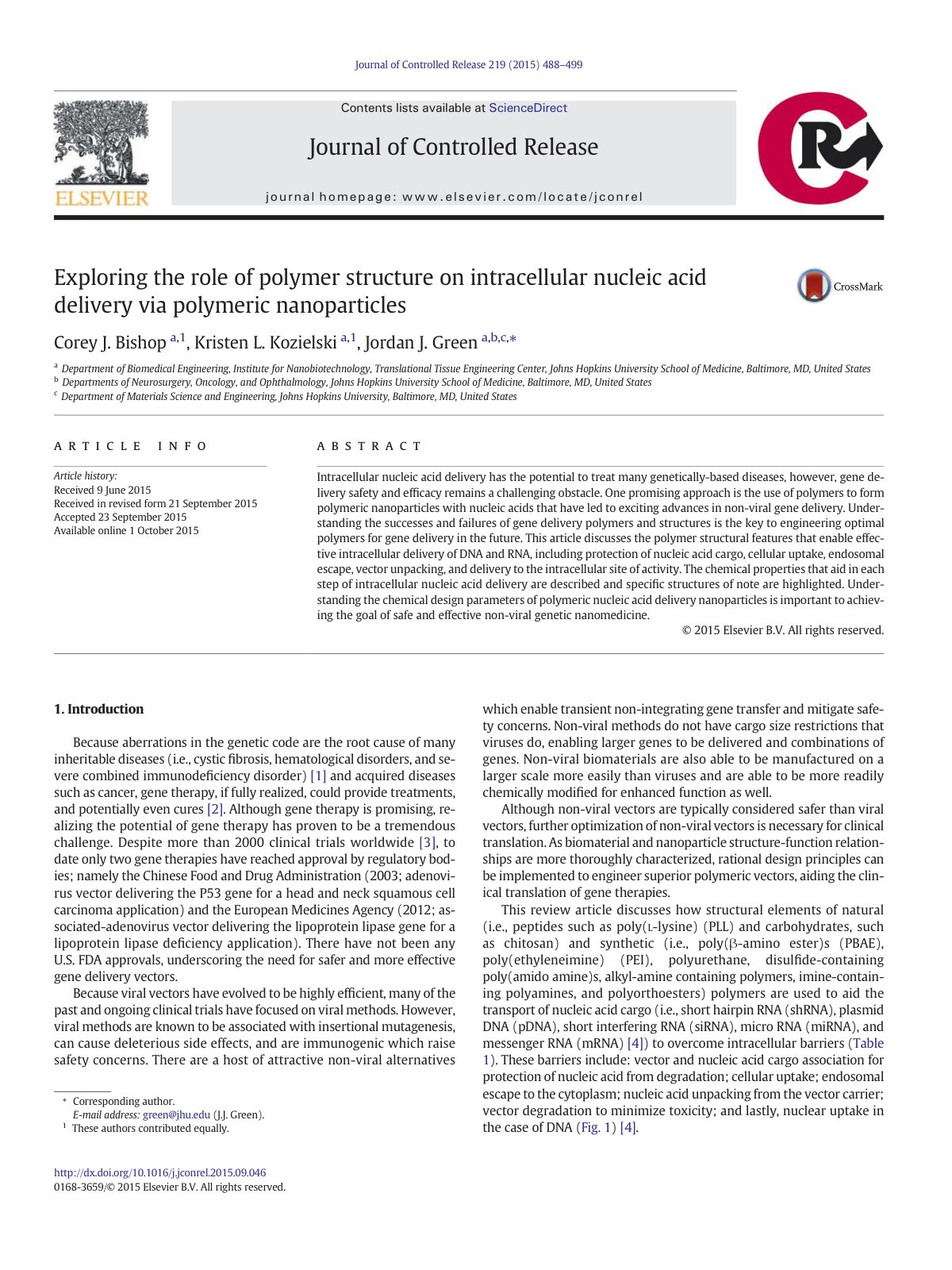 First page of Exploring the role of polymer structure
