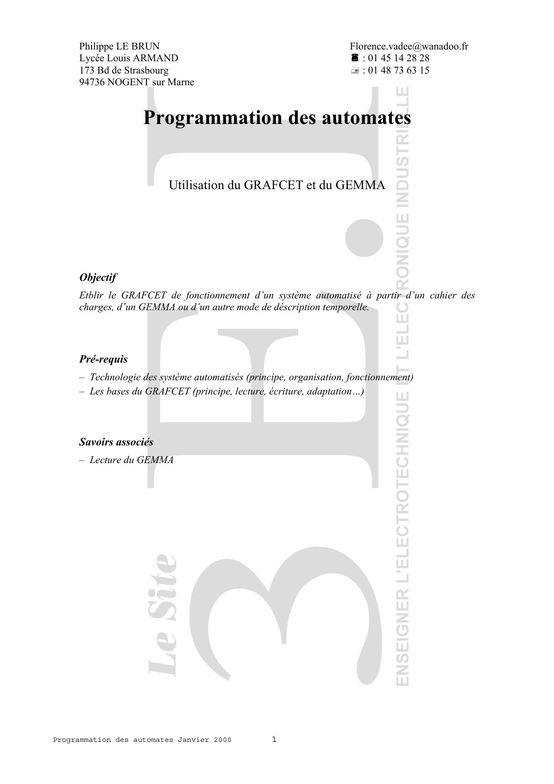 First page of progauto
