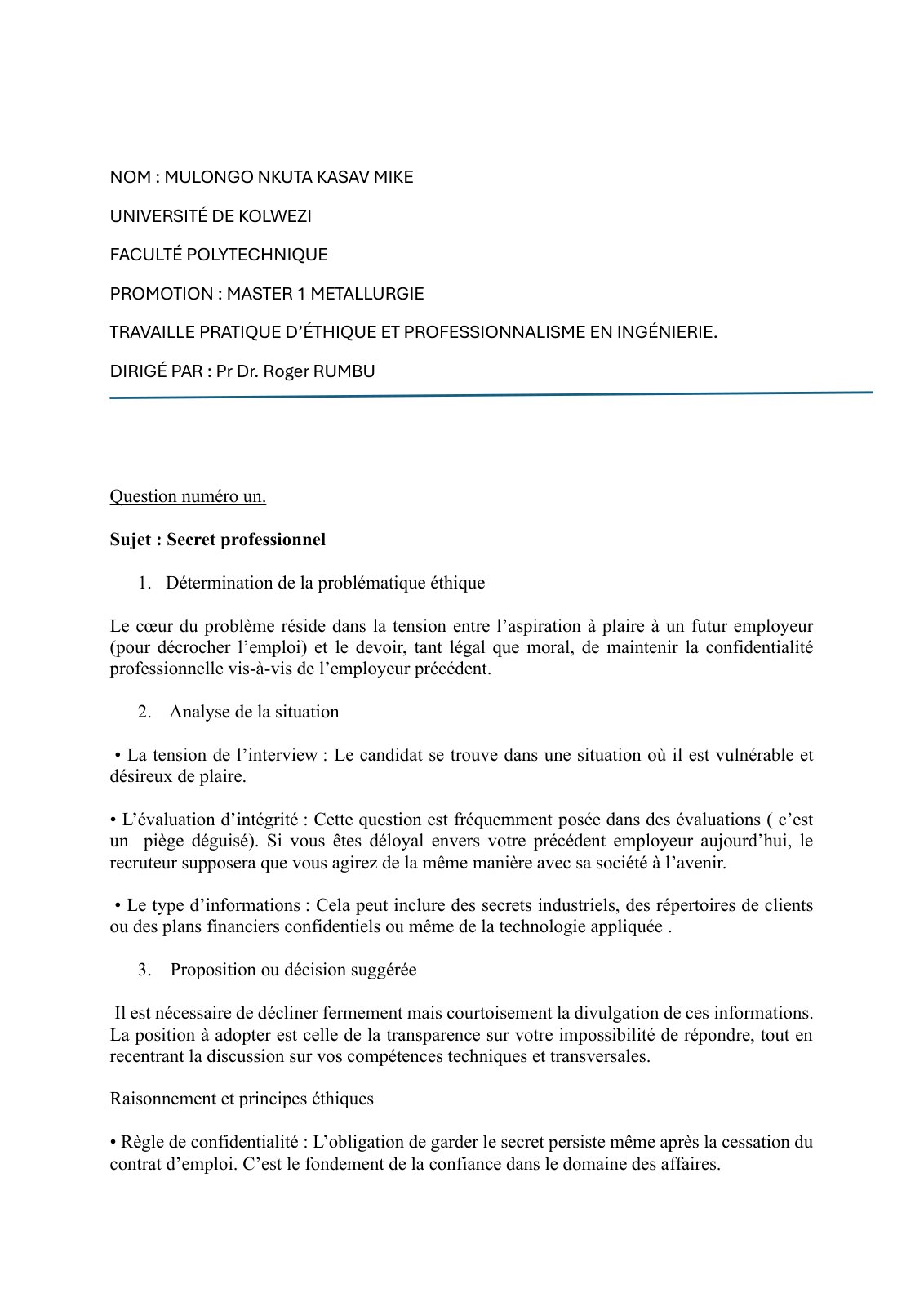 First page of TP 2 Mulonko Nkuta
