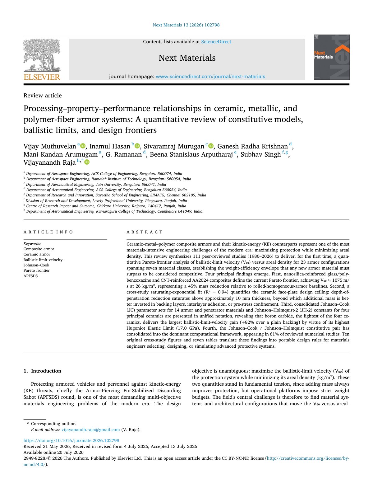 First page of Processing property performance relationships in ceramic  metallic 2026 Next