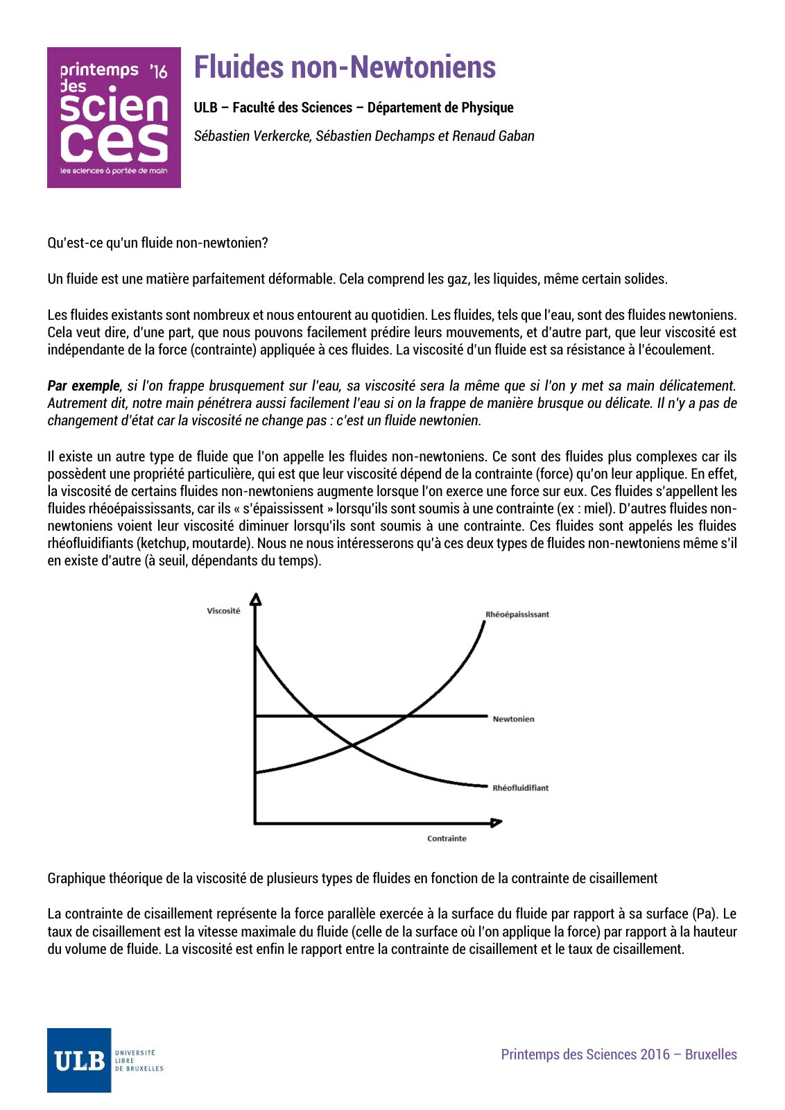 First page of Fluides non-Newtoniens