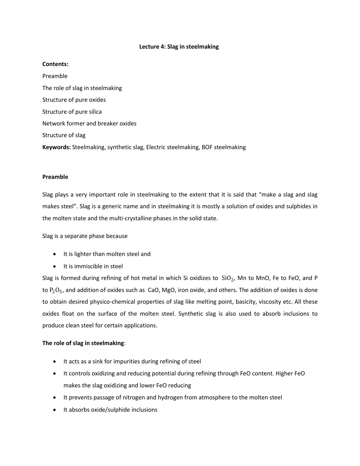 First page of Lecture 4