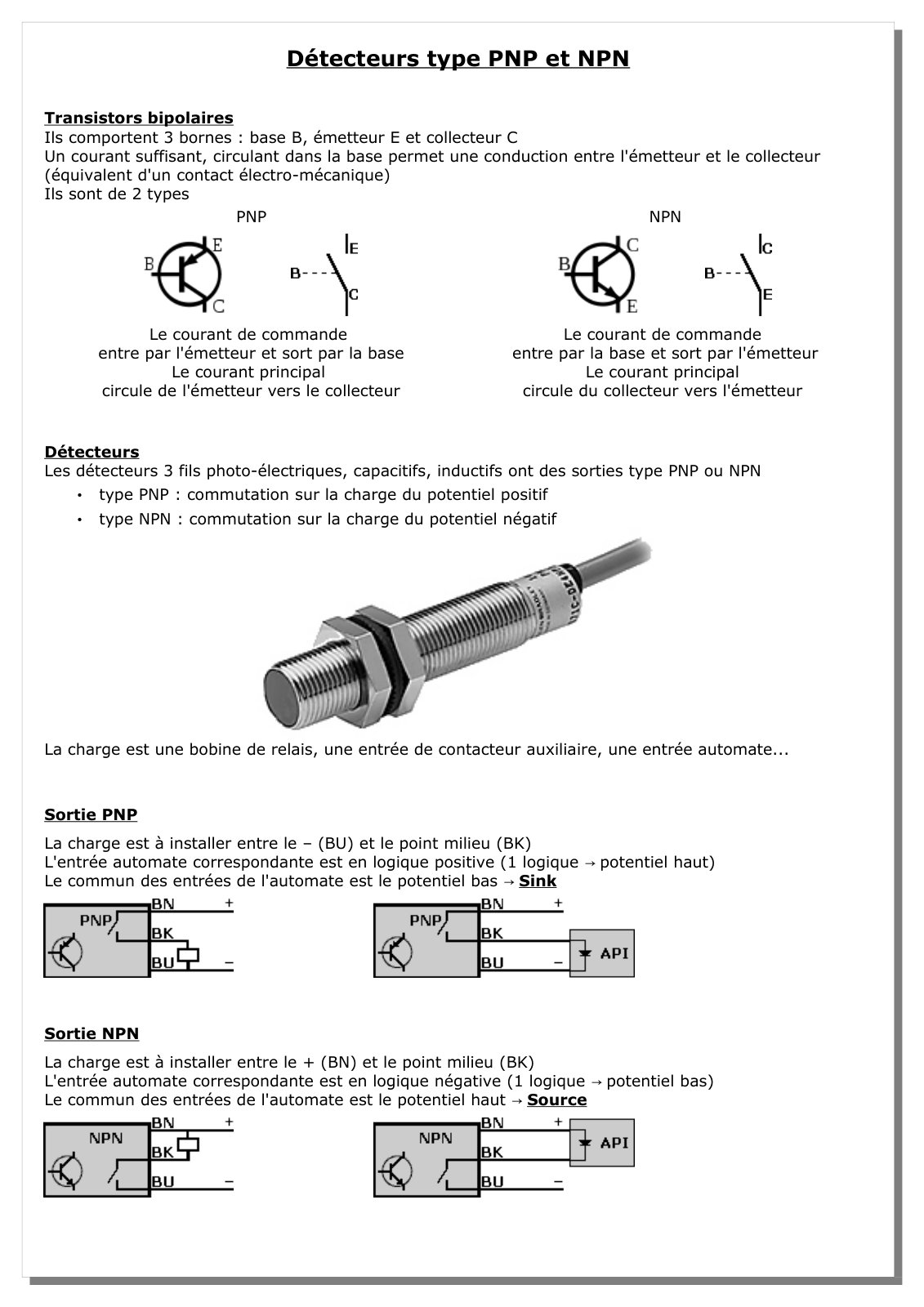 First page of detecteur pnp npn (1)