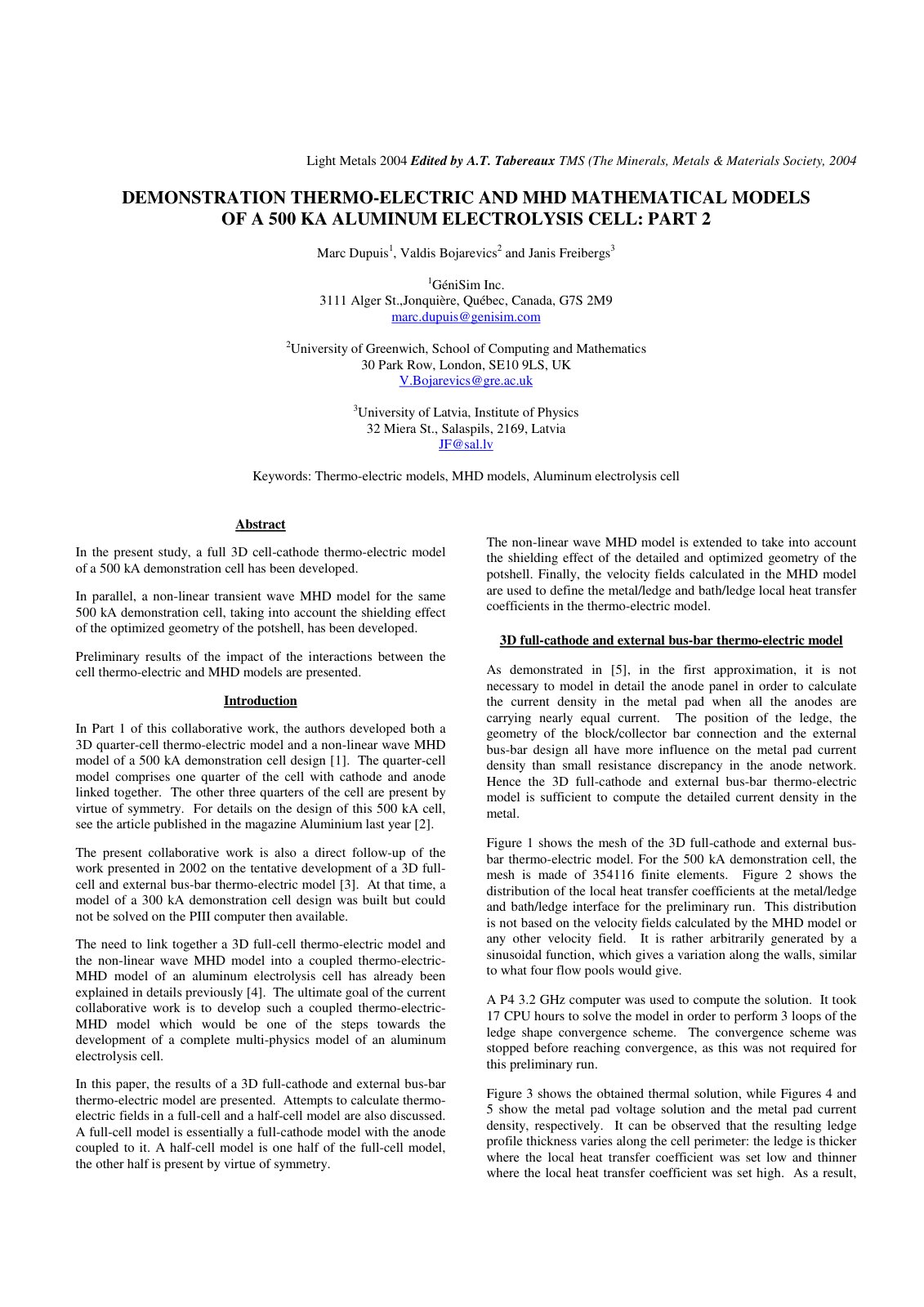 First page of Demonstration thermo electric and MHD ma