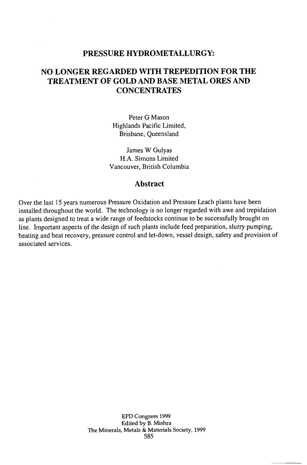 First page of HPAO   Design Criteria