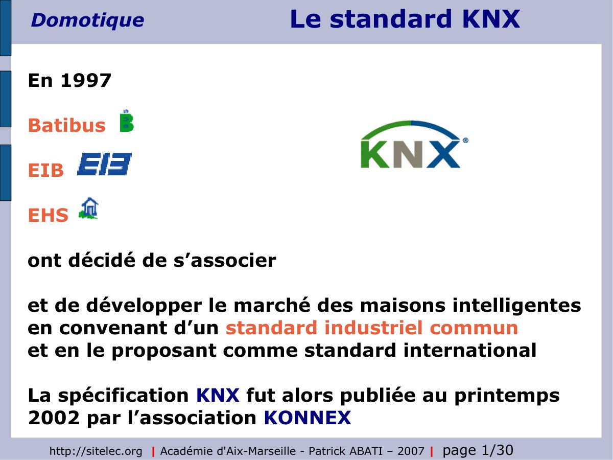 First page of knx